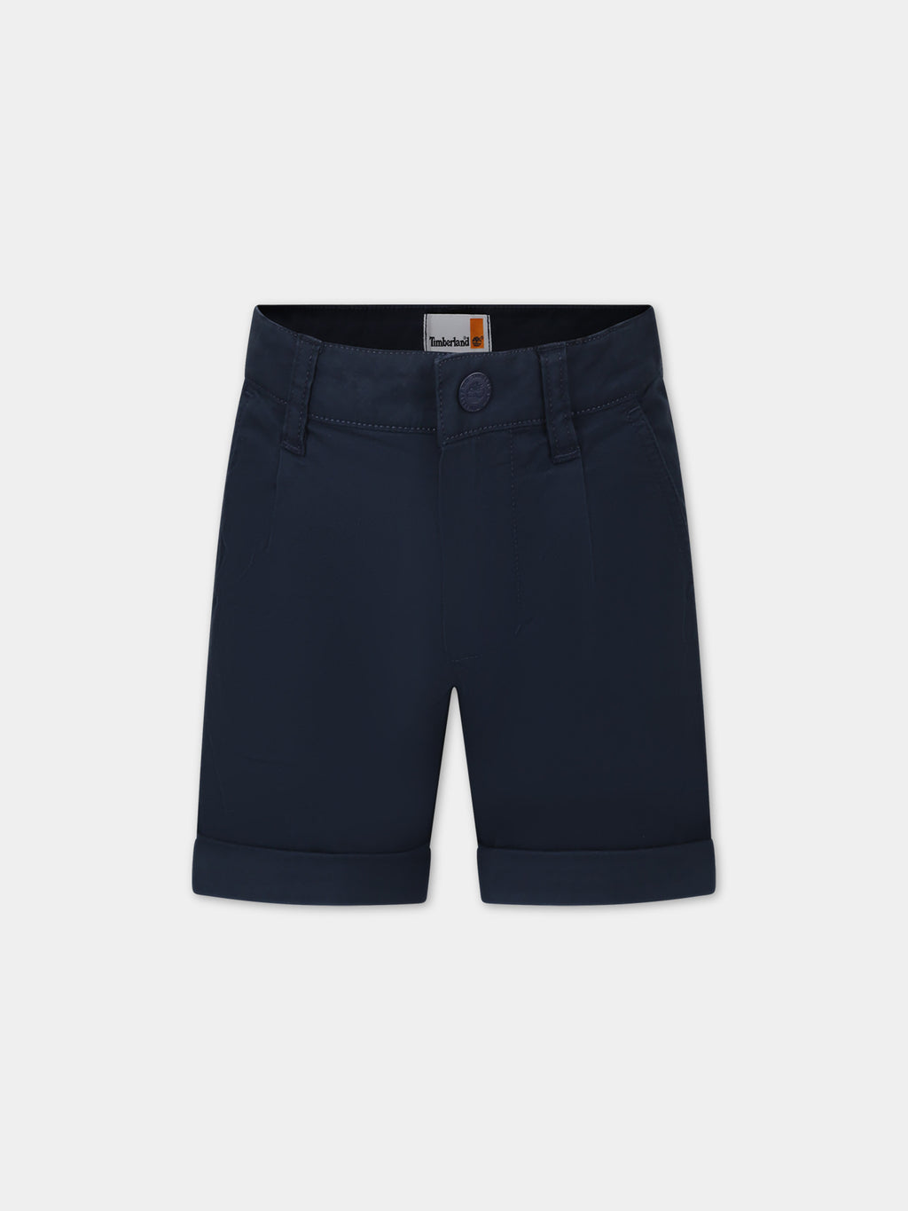 Short bleu pour garçon avec logo